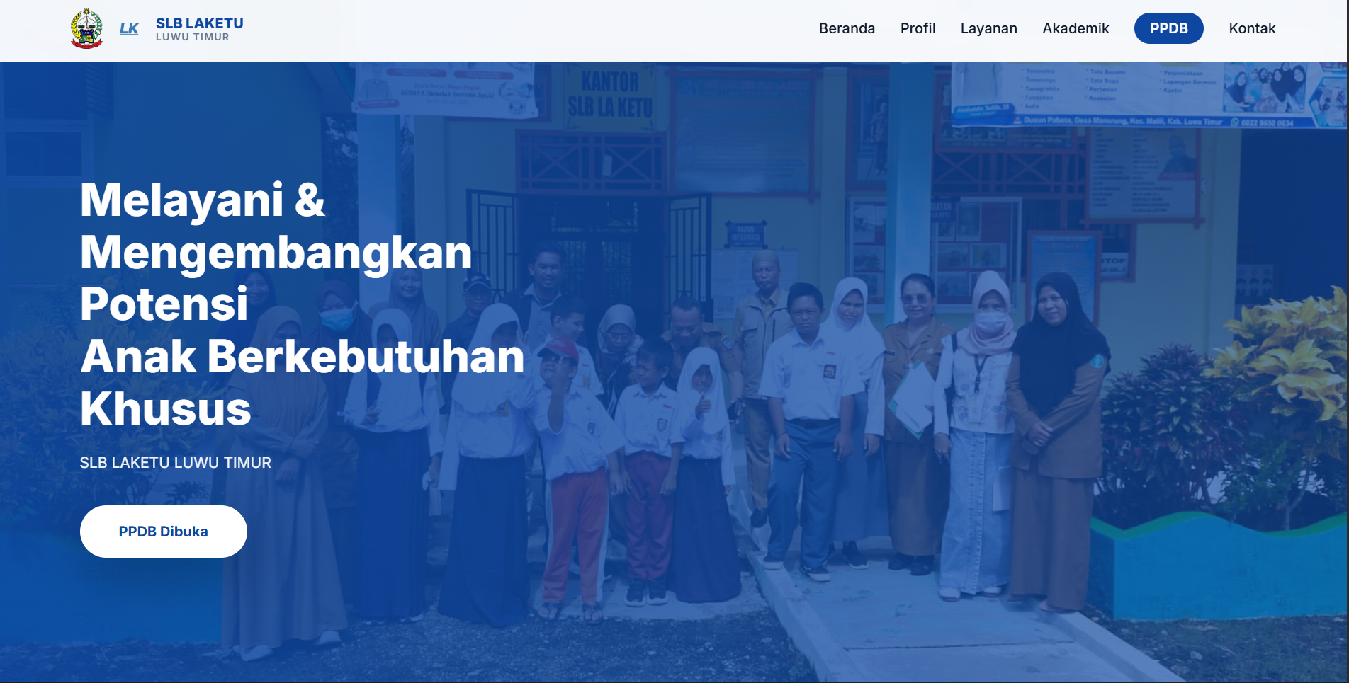 Project SIP-SLB – Sistem Informasi Sekolah SLB oleh Meronga Makassar